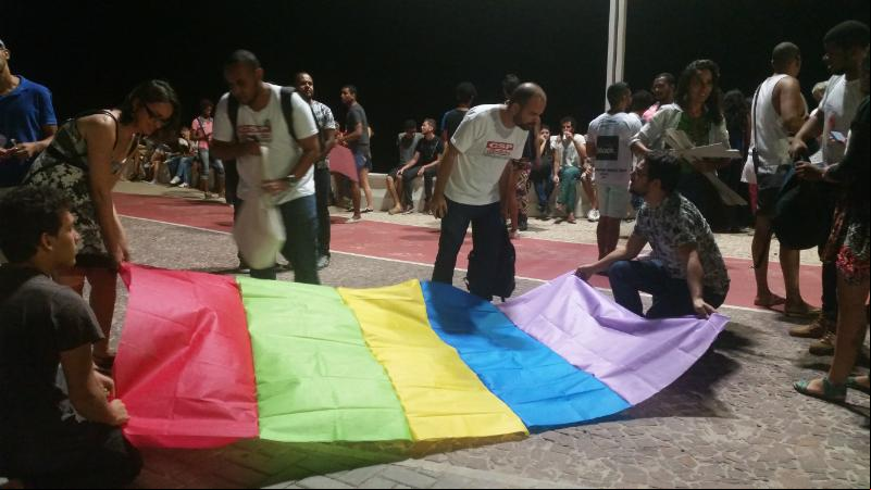 Manifestantes em Salvador protestam contra morte de pessoas LGBT